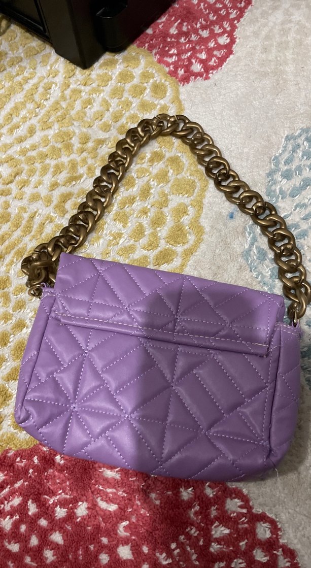 Mor Zincir Detaylı Kadın Çanta - Görsel 3