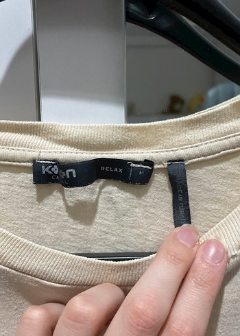 Erkek Bej Kısa Kollu Baskılı Tişört - Görsel 2