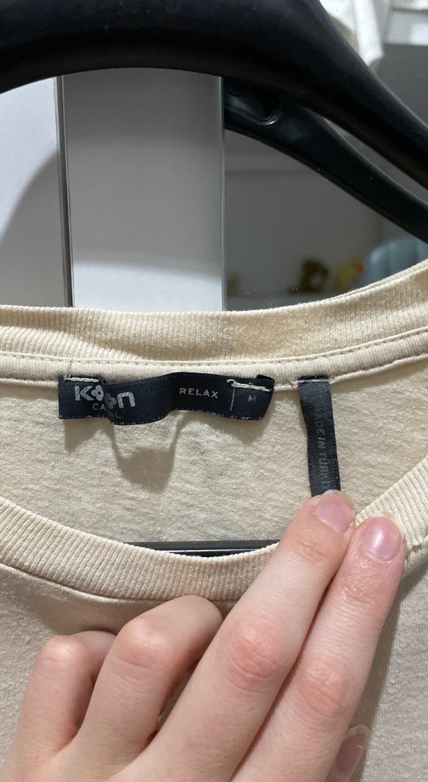 Erkek Bej Kısa Kollu Baskılı Tişört - Görsel 2