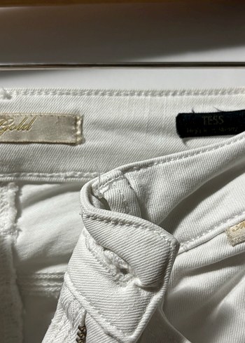 Beyaz Kadın Denim Jean Pantolon - Görsel 3