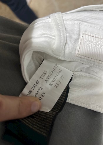 Beyaz Kadın Denim Jean Pantolon - Görsel 4