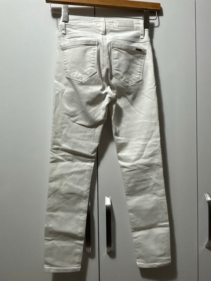 Beyaz Kadın Denim Jean Pantolon - Görsel 2