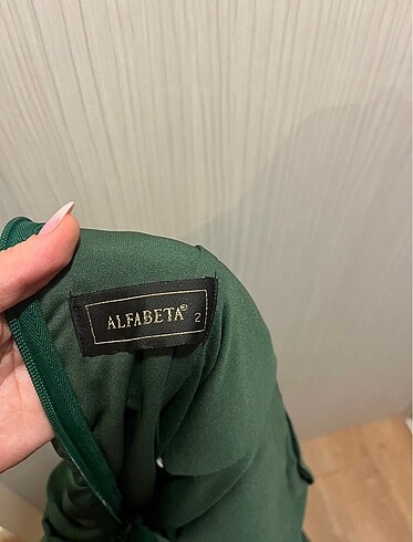 m Beden Alfabeta kısa gece elbisesi