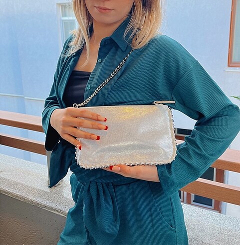 Taşlı çanta