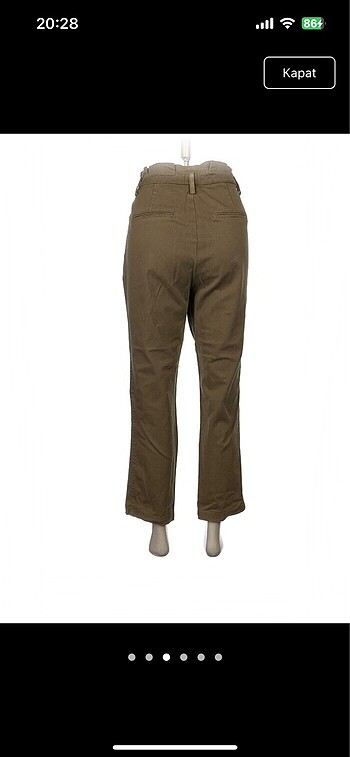 40 Beden stradivarius haki pantolon