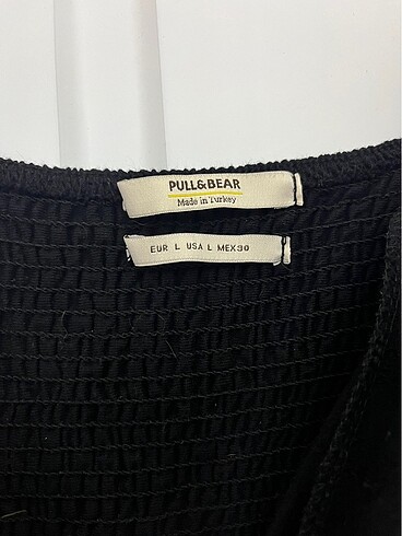Pull and Bear pull and bear siyah mini elbise