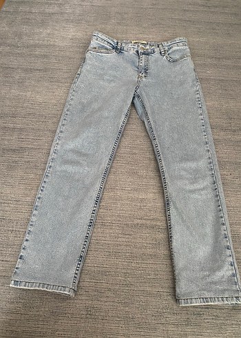 Gri Midi Boy Kadın Jean Pantolon 28 beden