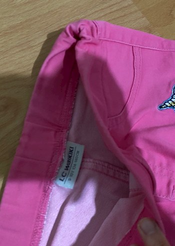 Kız Çocuk Pembe Dar Kesim Pantolon 9 yaş - Görsel 2