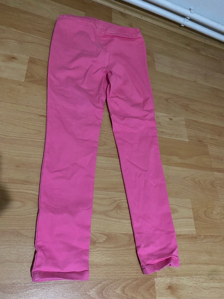 Kız Çocuk Pembe Dar Kesim Pantolon 9 yaş - Görsel 3