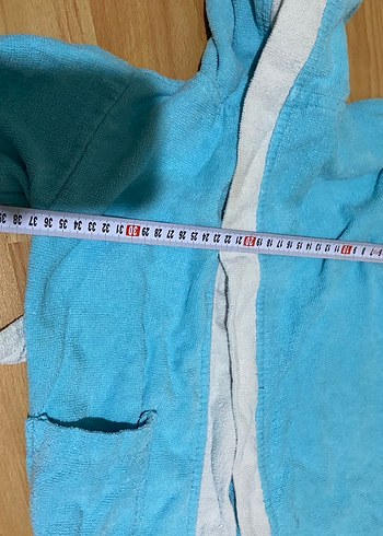 Kapüşonlu Mavi Erkek Çocuk Bornozu 2,5 -3 Yaş - Görsel 3