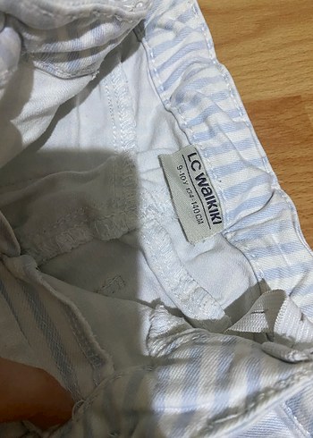 Kız Çocuk Gri Çizgili Denim Pantolon 9 yaş - Görsel 2