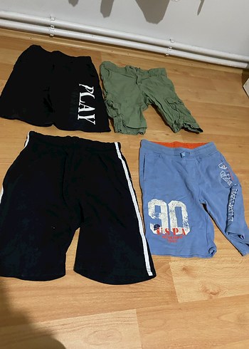 Erkek Çocuk Keten Kumaş Kemerli Şort - Görsel 2