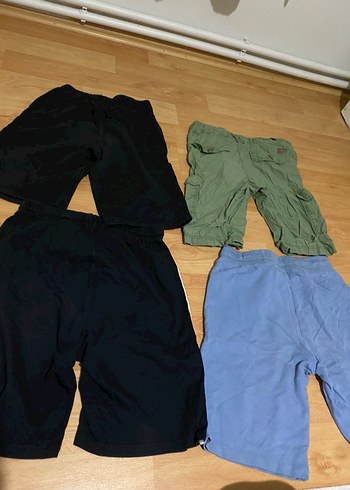 Erkek Çocuk Keten Kumaş Kemerli Şort - Görsel 3