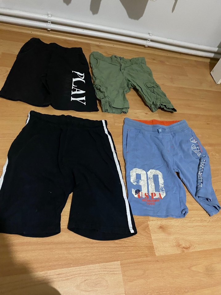 Erkek Çocuk Keten Kumaş Kemerli Şort - Görsel 2