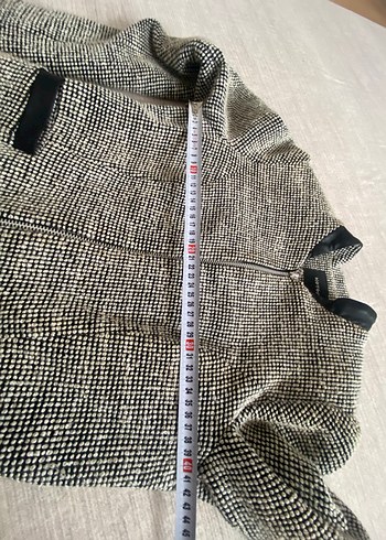 Gri Kemerli Kadın Midi Palto - Görsel 4