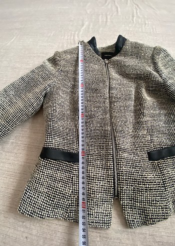 Gri Kemerli Kadın Midi Palto - Görsel 3