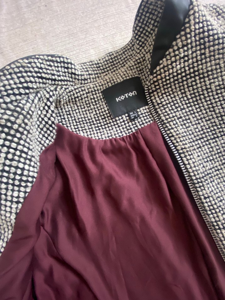 Gri Kemerli Kadın Midi Palto - Görsel 2