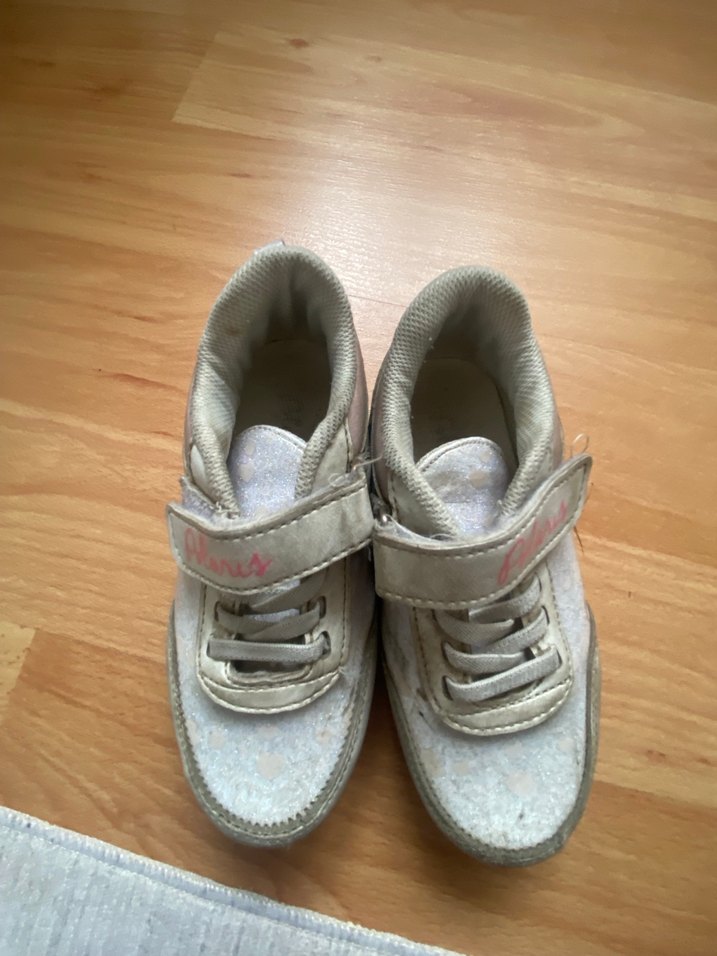 Kız Çocuk Gri Cırtcırtlı Spor  ayakkabı 27 no - Görsel 4