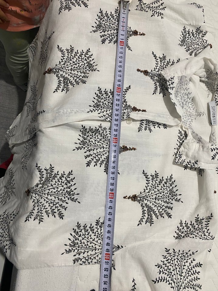 Bohem Desenli Uzun Kollu Kadın Gömlek - Görsel 4