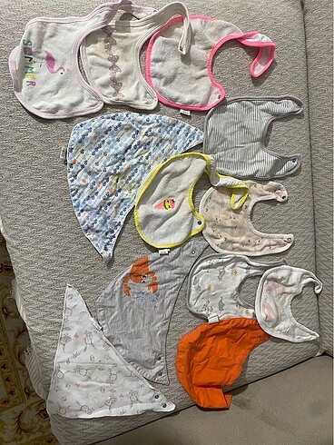 12 Adet Bebek önlük - Görsel 2