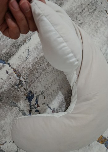 Beyaz Emzirme ve Hamilelik Yastığı - Görsel 3