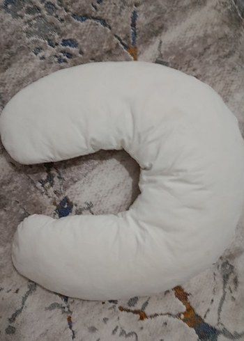 Beyaz Emzirme ve Hamilelik Yastığı - Görsel 2