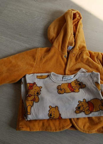 Sarı Erkek Çocuk ceket  ve Tulum Seti - Görsel 2