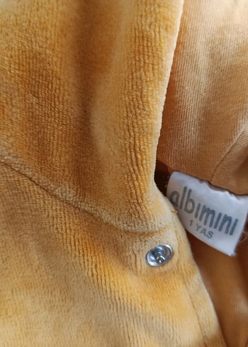 Sarı Erkek Çocuk ceket  ve Tulum Seti - Görsel 4