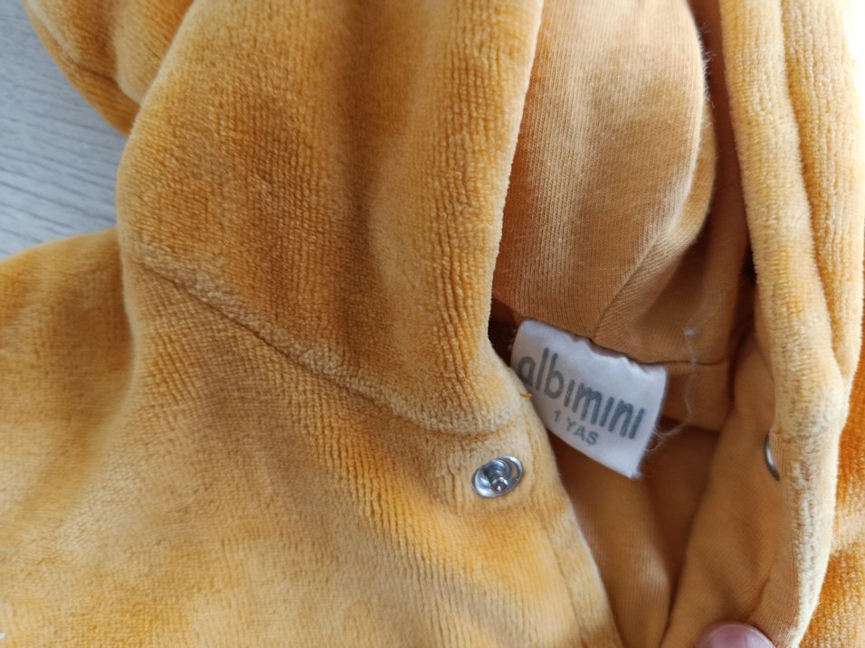 Sarı Erkek Çocuk ceket  ve Tulum Seti - Görsel 4