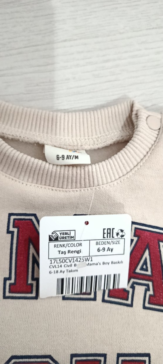 Bebek Erkek Mavi Streetwear Takım - Görsel 3