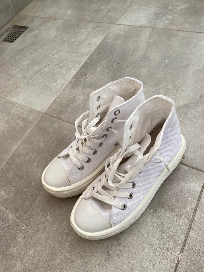 Kadın Beyaz Dolgu Topuklu Spor Ayakkabı - Görsel 3