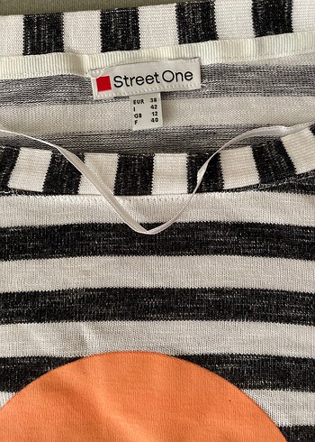 Street One Turuncu Baskılı Hamile Bluzu