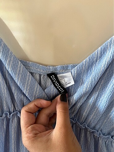 s Beden mavi Renk H&M Yazlık Elbise