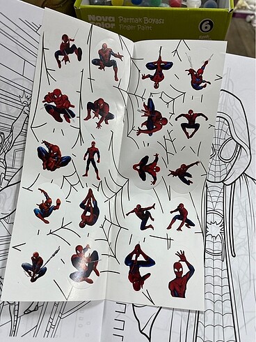  Spiderman Boyama Kitabı Seti