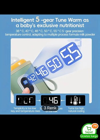 taşınabilir biberon isitici - Görsel 8