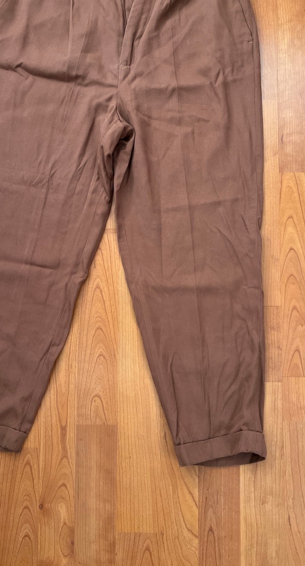 Rahat Kesim Keten Kadın Pantolon - Görsel 4