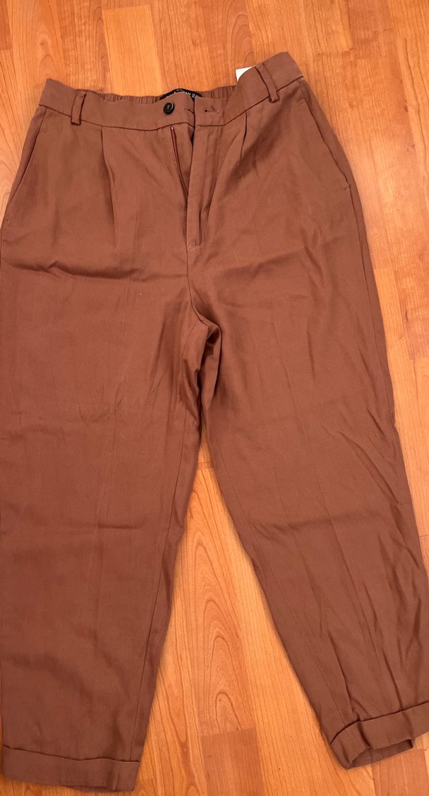 Rahat Kesim Keten Kadın Pantolon - Görsel 3