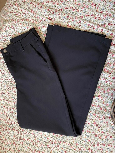 Bol paça siyah pantolon