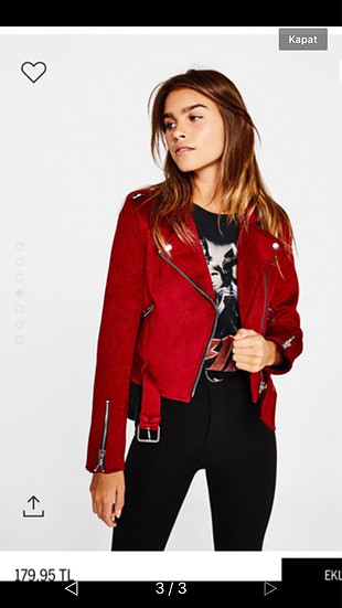 Bordo Nubuk Ceket 