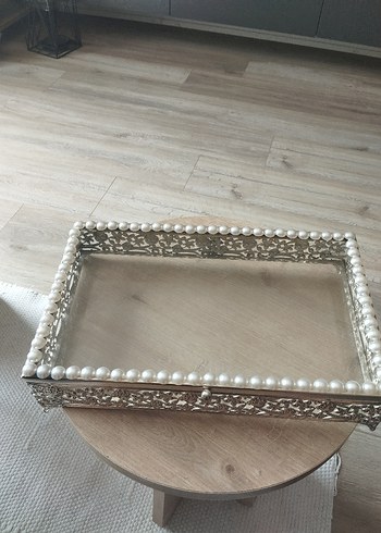 Gümüş kaplama nişan bohça kutusu - Görsel 9