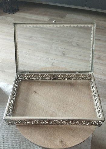 Gümüş kaplama nişan bohça kutusu - Görsel 8