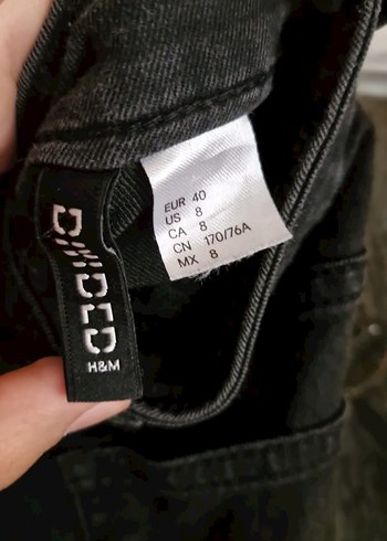 H&M Siyah Kot Askılı Uzun Tulum