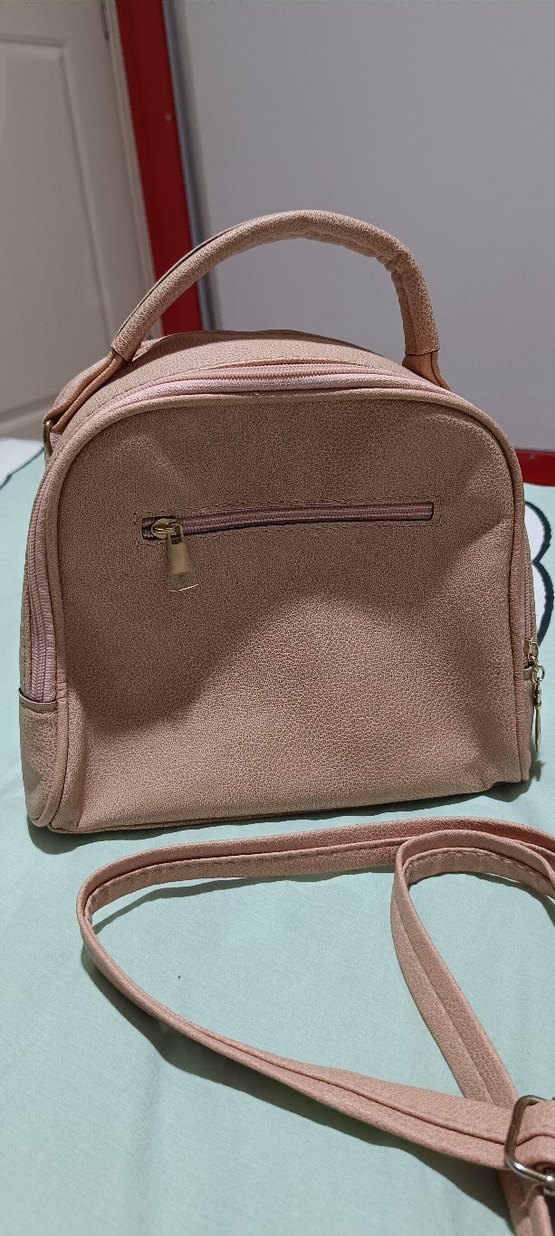 Pembe çanta,kutu çanta, makyaj çantası,zara çanta,el çantası - Görsel 3