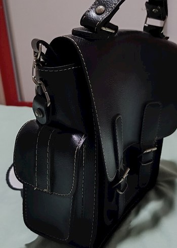 vintige çanta,kutu çanta,kadın çanta,deri çanta,tokalı çanta - Görsel 4