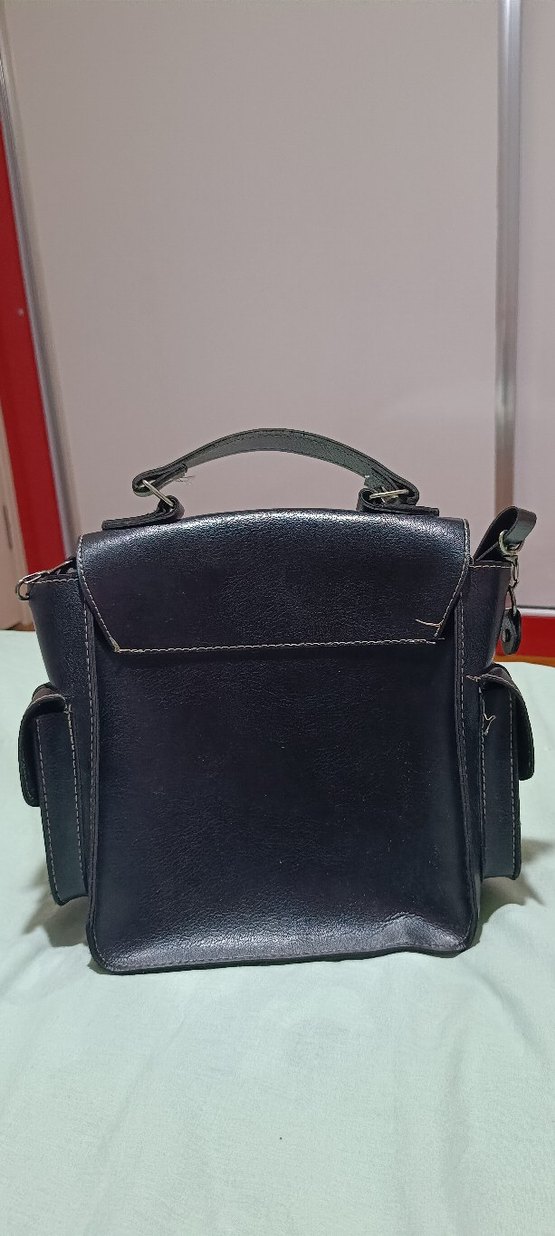 vintige çanta,kutu çanta,kadın çanta,deri çanta,tokalı çanta - Görsel 2