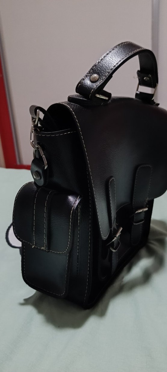 vintige çanta,kutu çanta,kadın çanta,deri çanta,tokalı çanta - Görsel 4