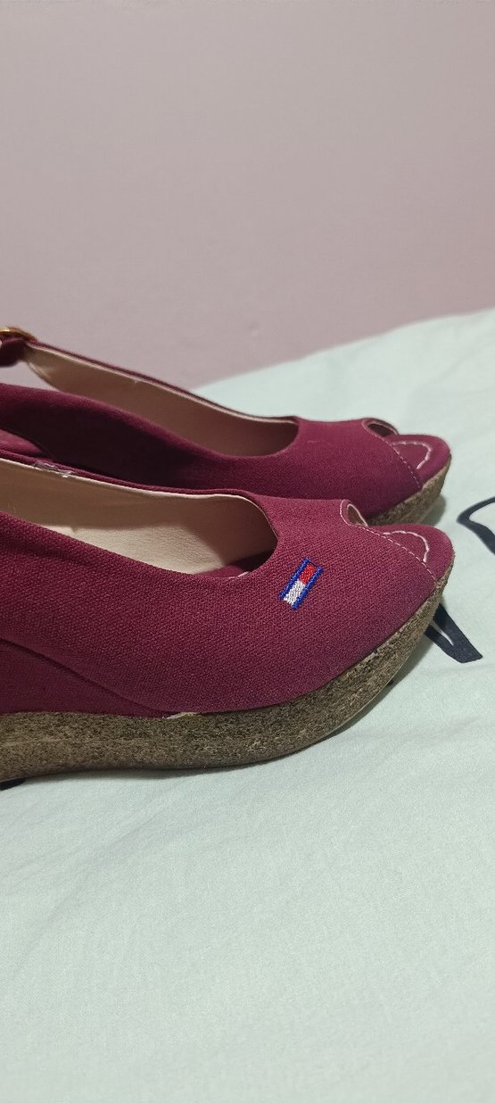 ayakkabı,dolgu topuk ayakkabı,Tommy ayakkabı, topuklu ayakkabı - Görsel 5