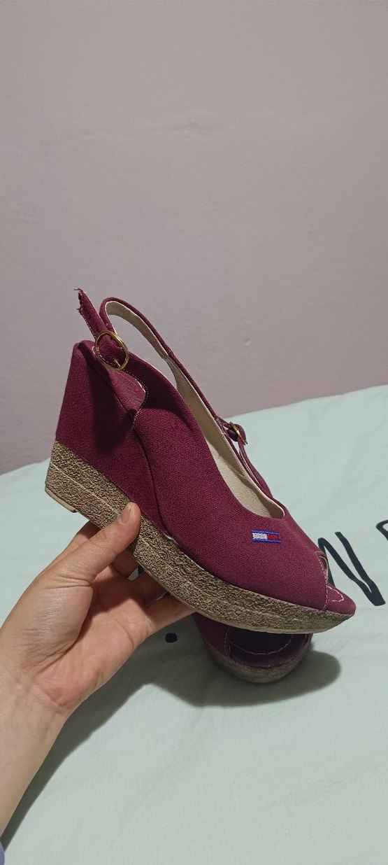 ayakkabı,dolgu topuk ayakkabı,Tommy ayakkabı, topuklu ayakkabı - Görsel 2