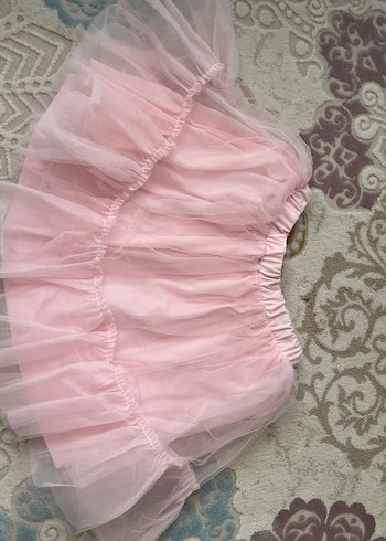 Pembe Fırfırlı Kız Çocuk Etek