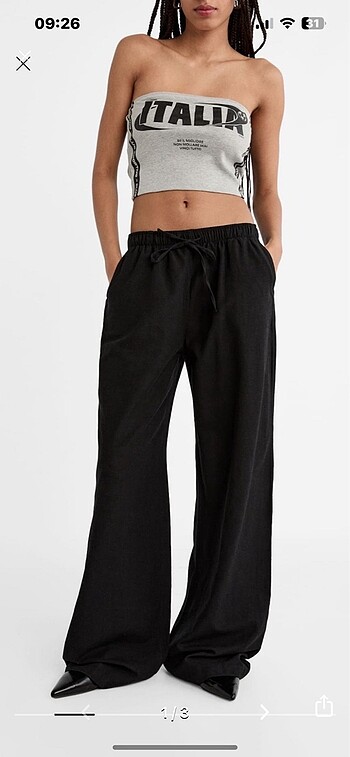 Stradivarius Keten Pantolon